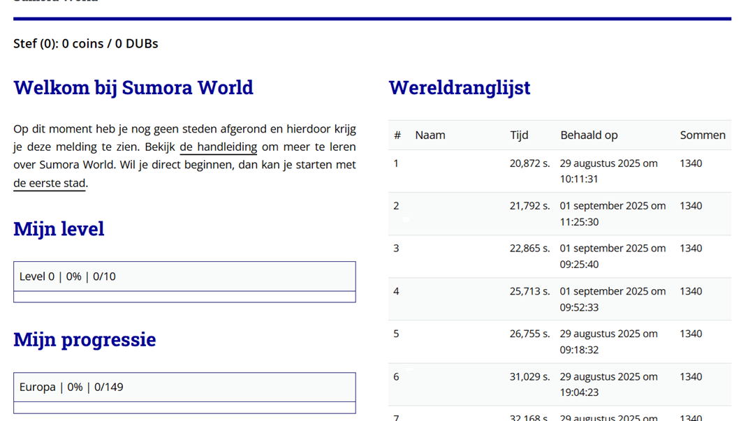 Start pagina