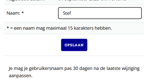 Mijn account