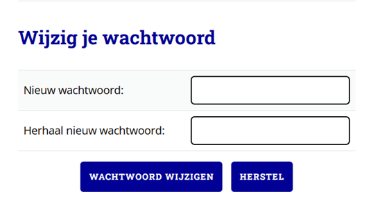 Wijzig wachtwoord